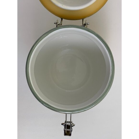 Gibson Home Ceramic Airtight Storage Jar Fruit Grove Canister Clamp Lid Storage - Picture 7 of 10